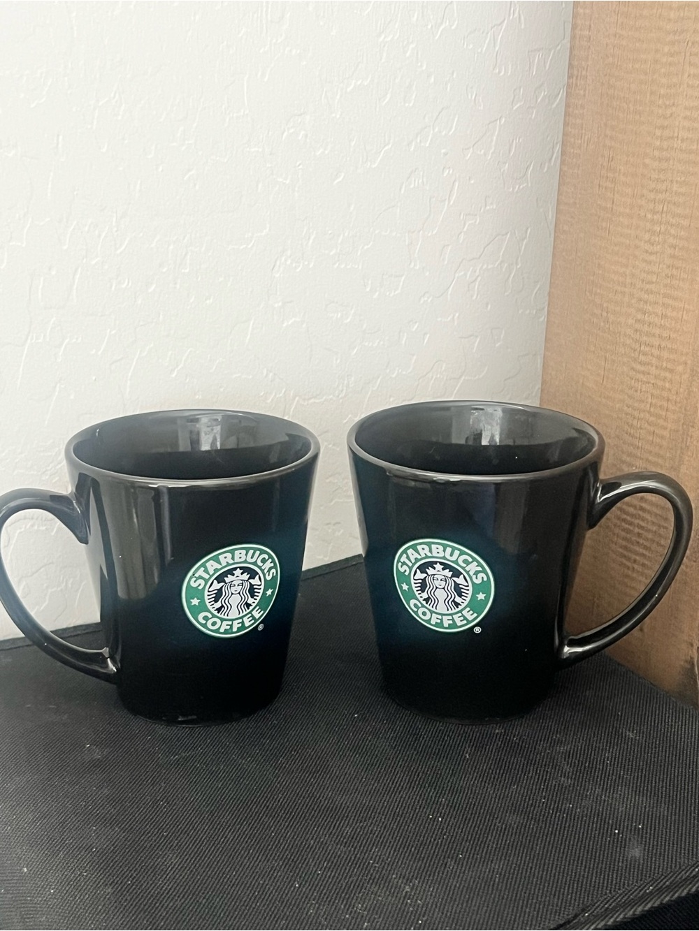 2008 Black 10oz Starbucks Ceramic Coffee Mugs